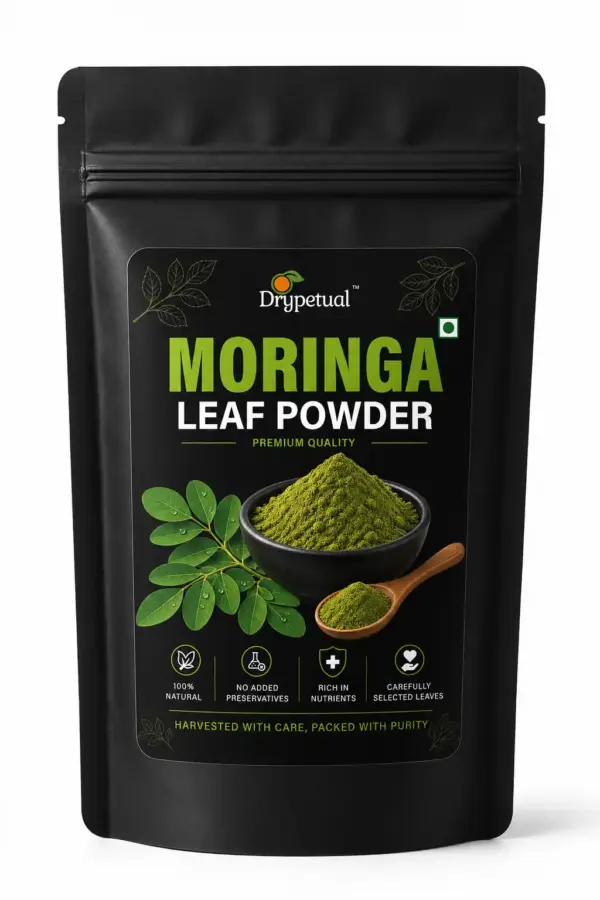 moringa pouch front Drypetual Moringa Powder | 100% Pure Moringa Leaf Powder